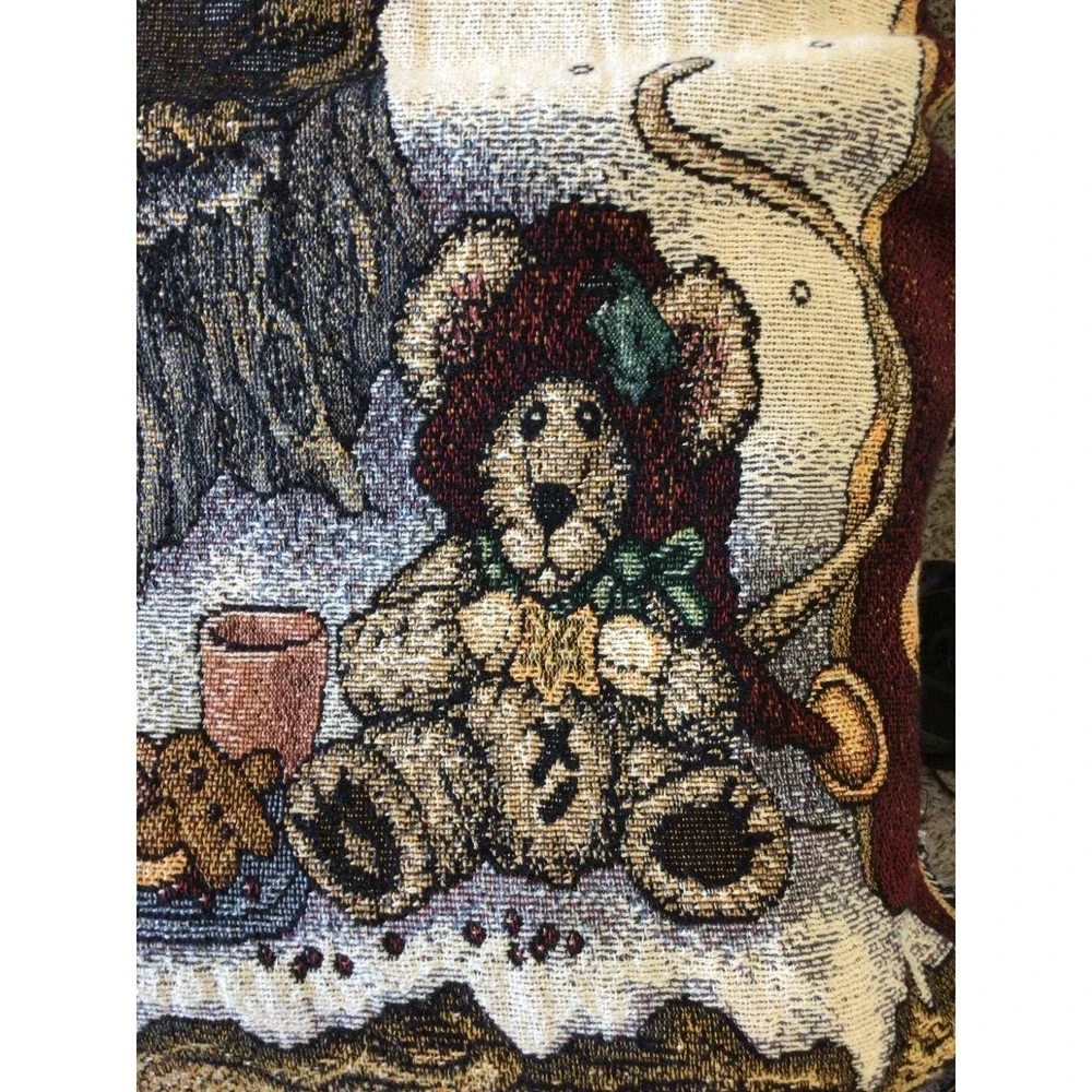 Vintage Boyds Bears & Friends Tapestry Throw Night Before Christmas 64